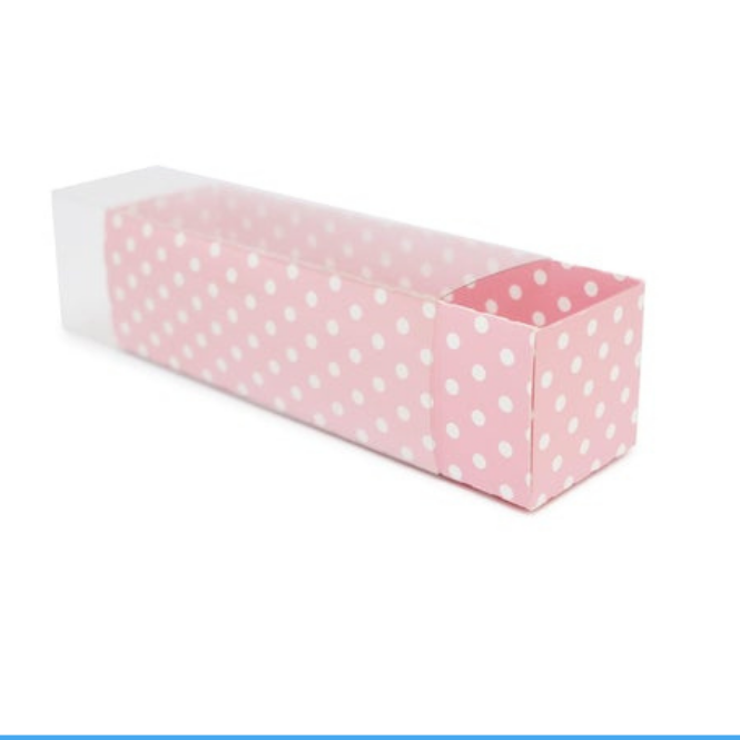 Pull Out Boxes- Made with Recyclable Material- Light Pink Color or Polkadot